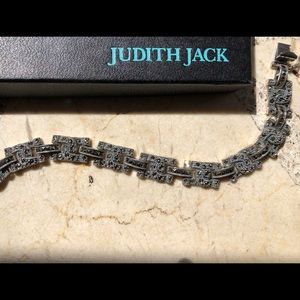 Judith Jack Marcasite Linked Bracelet